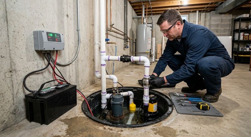 Basement Sump Pump Service in Manchester, NH