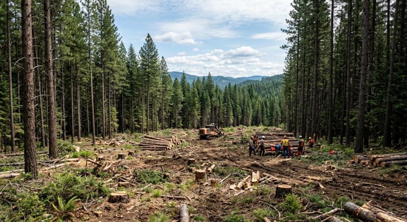 Pine Tree Clearing in Utah County, UT
